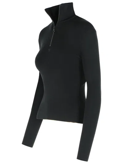 Courrèges Courregès Midnight Blue Wool Sweater In Blue