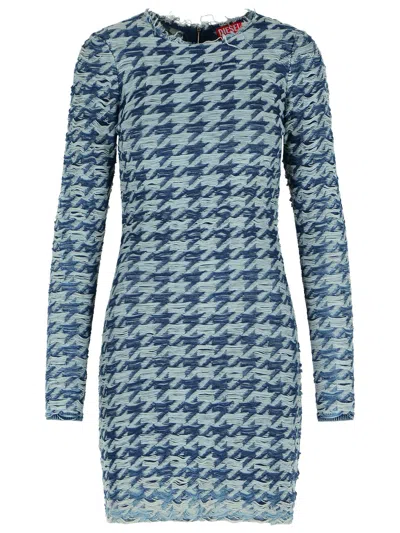 Diesel "m-halma" Dress In Blue