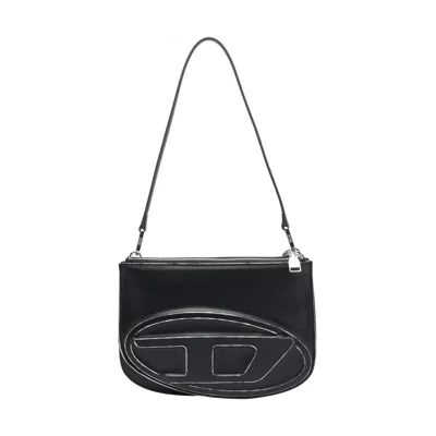 Diesel Borsa A Spalla 1dr In Pelle Nera  Donna In Black