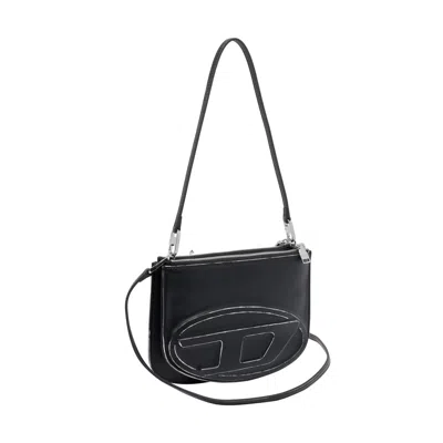 Diesel Borsa A Spalla 1dr In Pelle Nera  Donna In Black