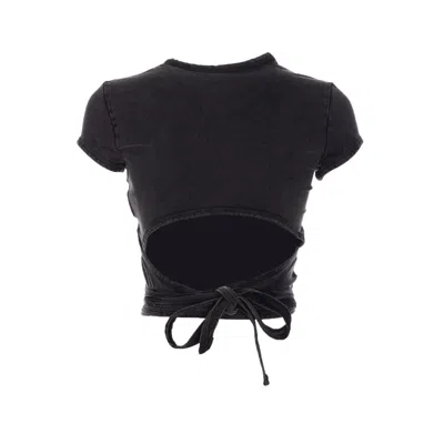 Diesel T-bunny Tail-r1 Cotton T-shirt In Black