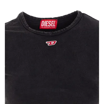 Diesel T-bunny Tail-r1 Cotton T-shirt In Black