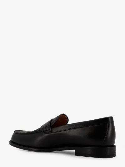 Dior Men Granvil Leather Loafers In Black