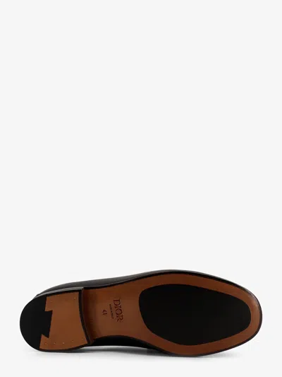 Dior Men Granvil Leather Loafers In Black