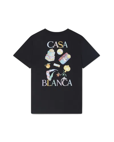 Casablanca Paris Objets En Vrac T-shirt In Black