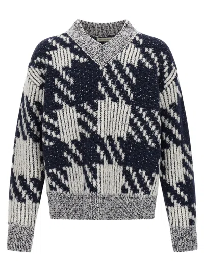 Dries Van Noten Macao V Neck Sweater In Gray