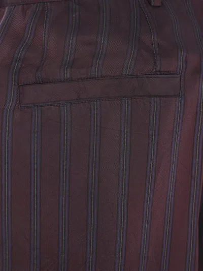 Dries Van Noten Wide Leg Trousers Pockets In Purple