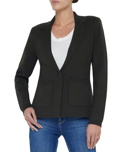 L'agence Lacey Knit Blazer In Black