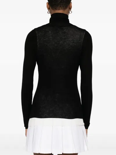 Sandro Wool Sweater In Black