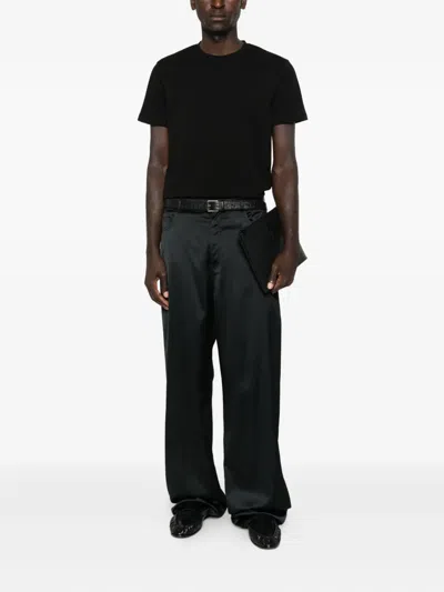 Saint Laurent Cassandre T-shirt In Black