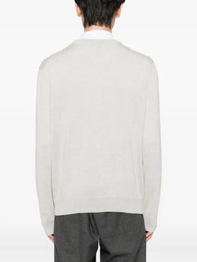 Maison Kitsuné Gray Bold Fox Head Patch Regular Sweater In Gray