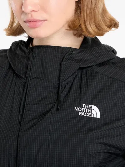 The North Face Wind Hooded Jacket In Black