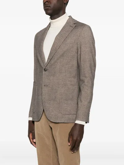 纹理双扣西装夹克