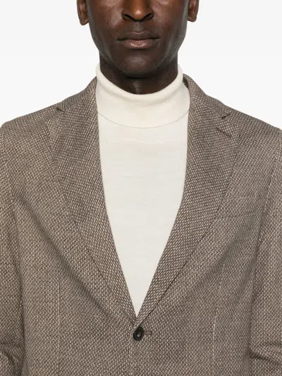 纹理双扣西装夹克