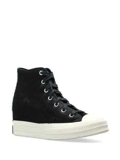 Converse Chuck 70 Wedge Sneakers In Black