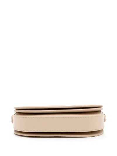 Pre-owned Dior 2023 Leather Cd Signature Flap Crossbody Bag In Brown