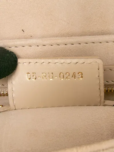 Pre-owned Dior 2023 Leather Cd Signature Flap Crossbody Bag In Brown