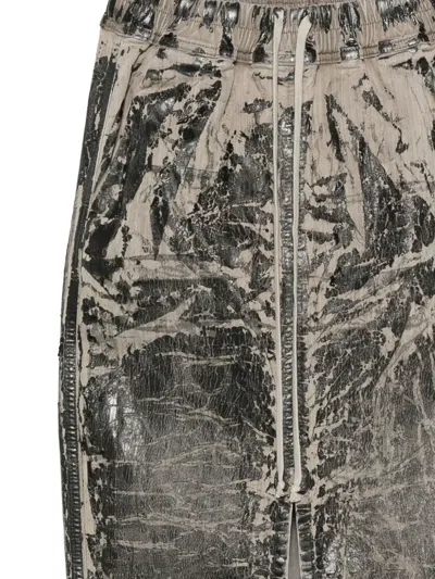 Rick Owens Drkshdw Drawstrings Midi Skirt In Black