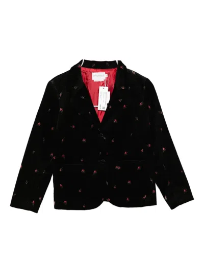 Bonpoint Floral-print Jacket In Black
