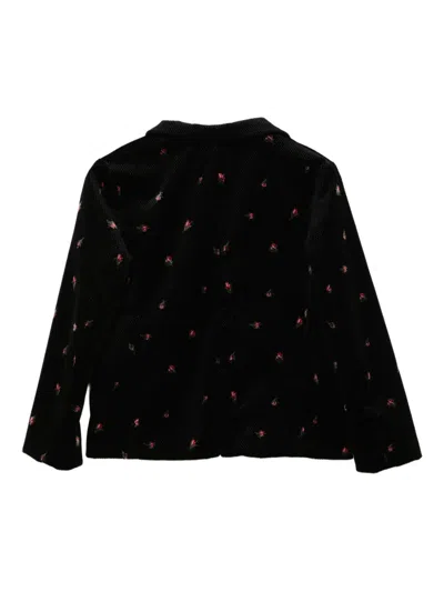 Bonpoint Floral-print Jacket In Black