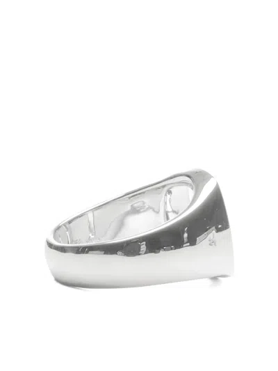Tom Wood Cushion Open Ring In Metallic