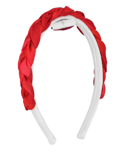 Pucci Junior Plaited Headband In Red