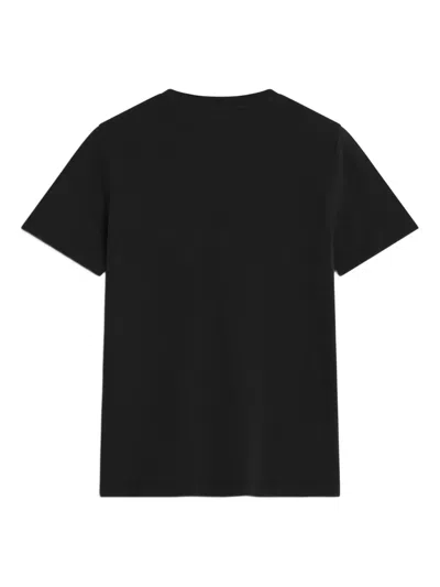 Maison Kitsuné Maison Kitsune' Fox Head Cotton T-shirt In Black
