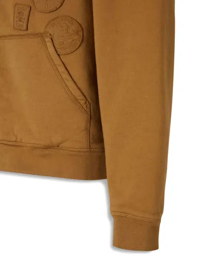 Dsquared2 Logo-patch Zip-up Hoodie In Brown