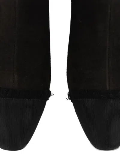 Paul Warmer 60mm Bootie Fringed Toe-cap Boots In Brown