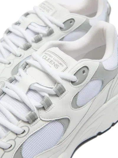 Cleens Pulse Perforated Panelled Low-top Sneakers In Multi