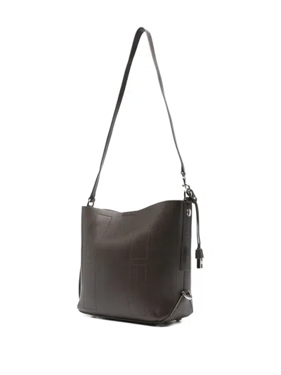 Hogan Hocket Small Hobo Bag In Brown