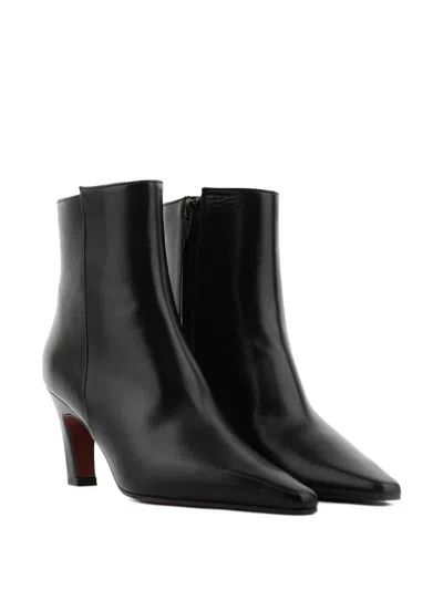 Paul Warmer 70mm Sharp Pointed-toe Leather Boots In Black