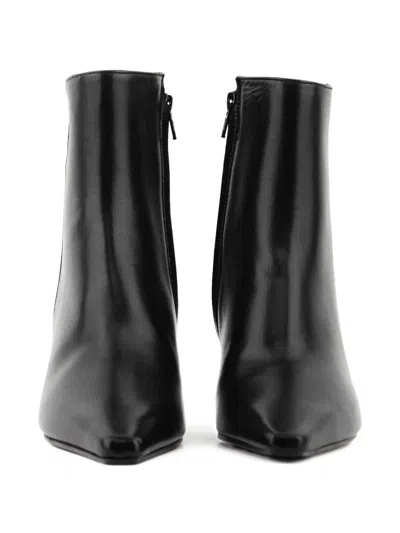 Paul Warmer 70mm Sharp Pointed-toe Leather Boots In Black
