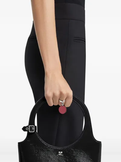 Courrèges Circular-plaque Ring In Pink