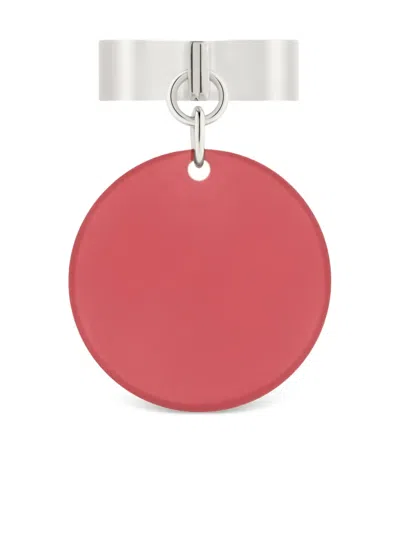Courrèges Circular-plaque Ring In Pink