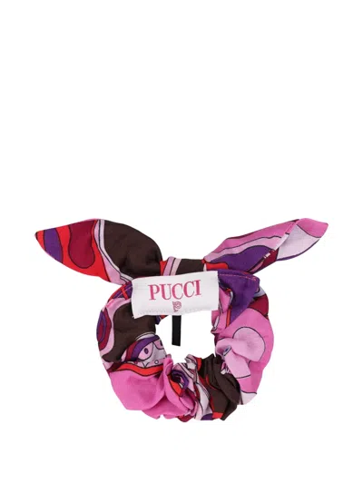 Pucci Junior Orchidee-print Scrunchie In Multi