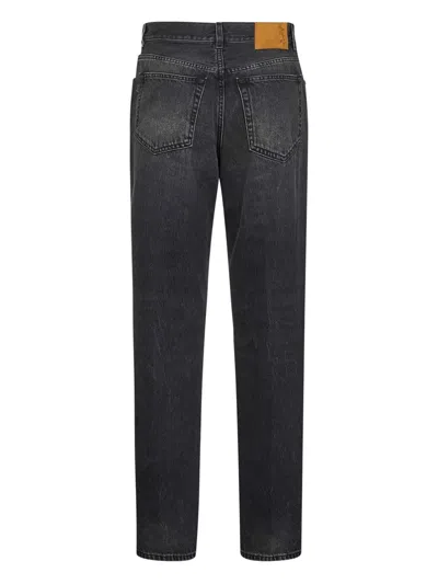 Haikure Five-pocket Denim Trousers In Black