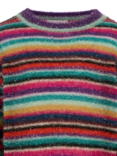 彩虹条纹毛衣