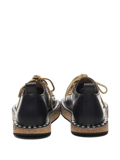 Loewe Leather Rivet Hiking Boots In Black