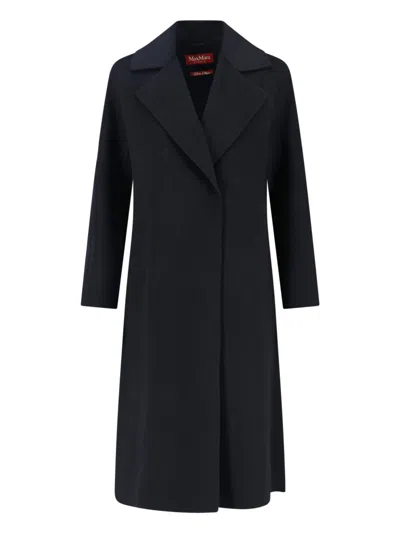 Max Mara Studio Cles Single-breasted Wool Coat In Gray