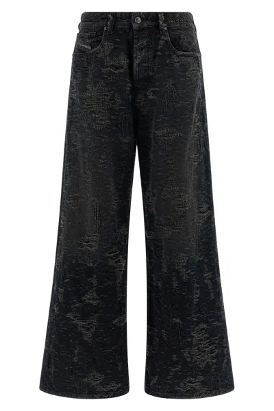 Diesel Vintage Inspired D-sire Denim Trousers In Black