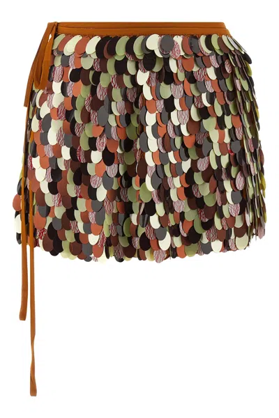 Dries Van Noten Gabrina Skirt Featuring Tie And Sequin Embellishments In Black