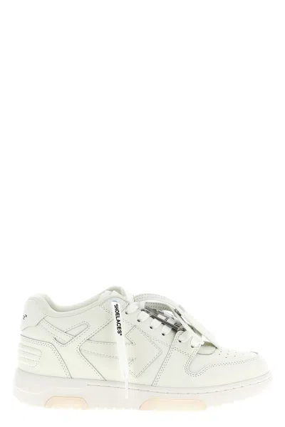 Off-white Low-top Calf Leather Sneakers In White