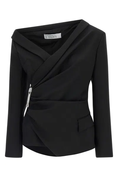 Giuseppe Di Morabito Asymmetrical Jacket Featuring Brooch Detail In Black