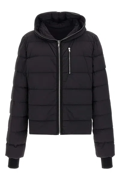 Rick Owens Mens Black Gimp Padded Shell-down Jacket In Black