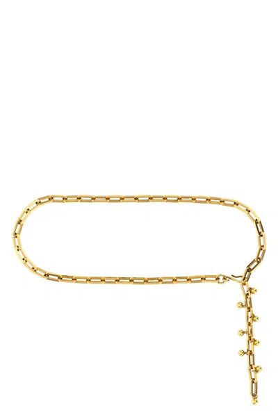 Etro Adjustable Chain Link Belt With Gold Finish