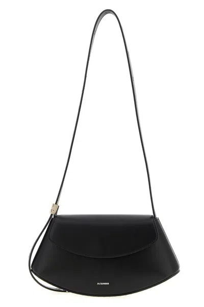 Jil Sander Small Crossbody Bag Adjustable Strap In Black