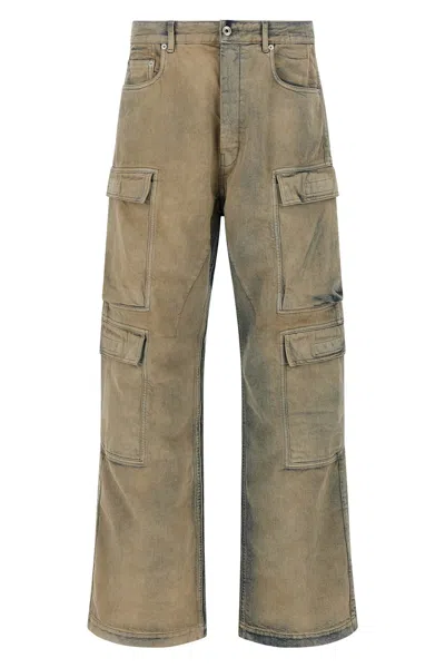 Drkshdw Double Cargo Jeans In Neutral