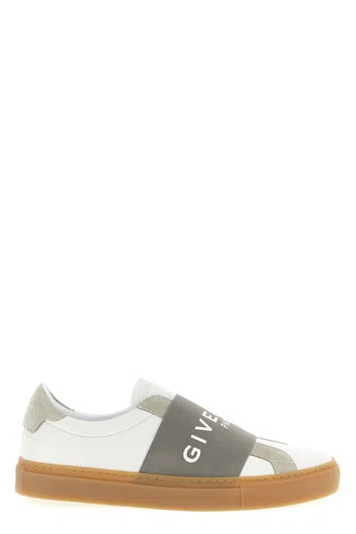 Givenchy Urban Street Sneakers In Leather And Suede With Elastic In White