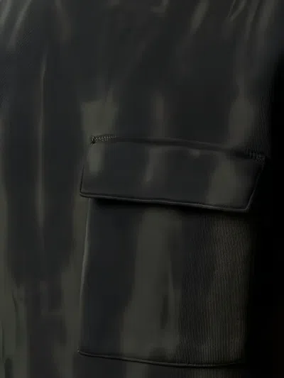 Marc O'polo Tie-dye Crew-neck Sweatshirt In Black